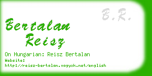 bertalan reisz business card